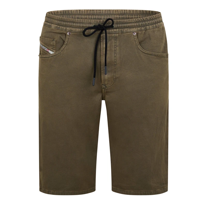 Image of Diesel Mens Fleece Jogger Shorts Green male XS (44)