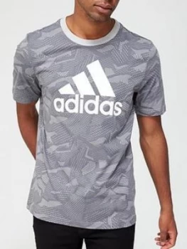Image of Adidas Essential Aop T-Shirt
