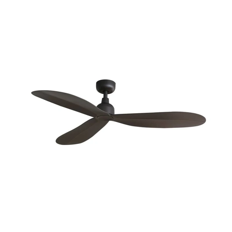 Image of Netlighting Palma Medium Brown DC Ceiling Fan With IP44 DC Motor 6 Speed Brown Unisex