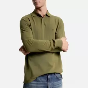 Image of Tommy Hilfiger 1985 Long Sleeved Cotton Polo Shirt - M