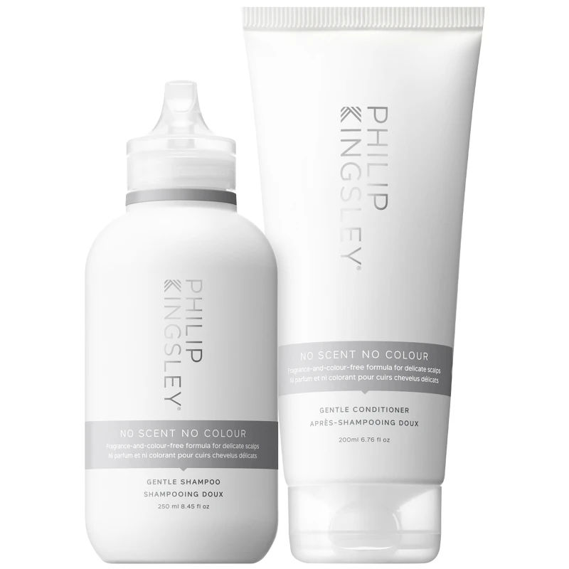 Image of Philip Kingsley No Scent No Colour Shampoo 250ml & Conditioner 200ml Duo