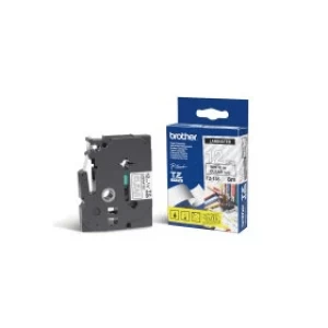 Image of Brother TZE-135 P-touch White on Clear Tape 12mm x 8m