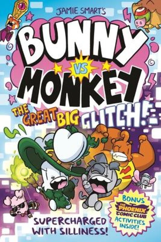 Image of Bunny vs Monkey: The Great Big Glitch (a Phoenix Comic Book, from the multi-million-selling creative genius Jamie Smart) Paperback / softback
