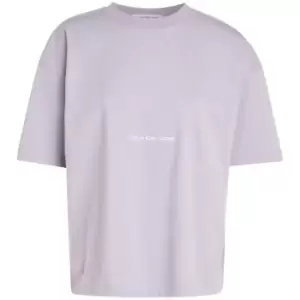 Image of Calvin Klein Jeans Institutional Boyfriend Tee - Purple
