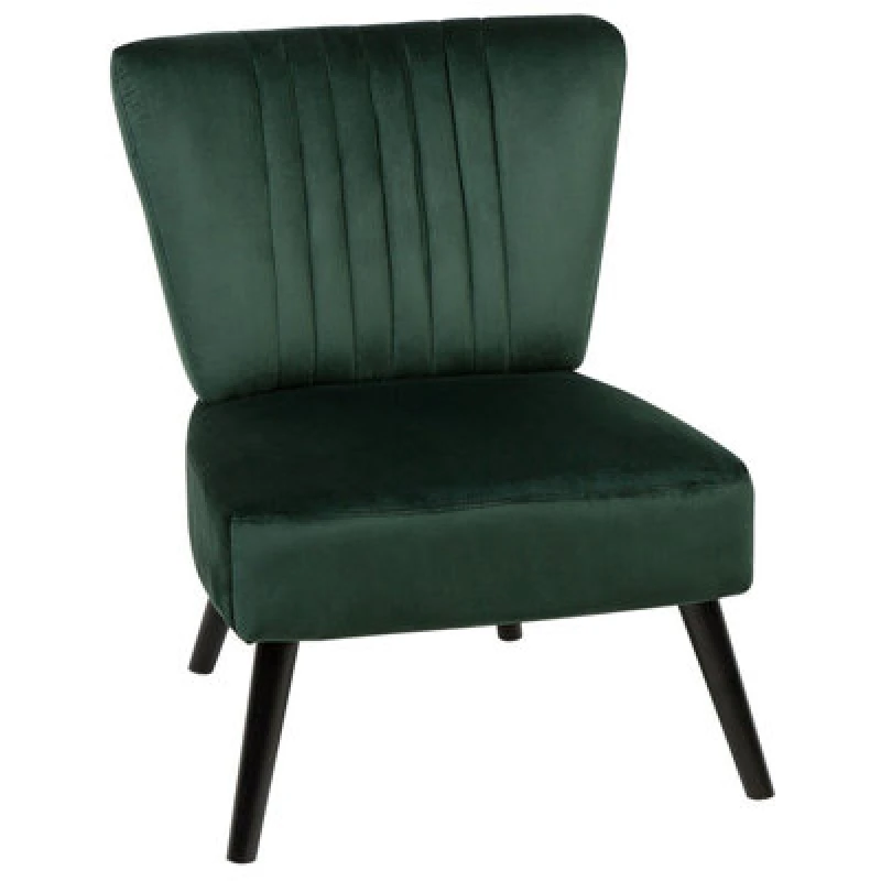 Image of Beliani Velvet Armchair Emerald Green Vaasa