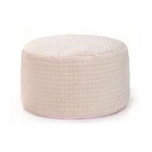 Image of Kaikoo Round Drum Pouffe - Pink Blush
