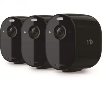 Image of ARLO Essential Spotlight VMC2030B-100EUS Full HD WiFi Security Camera - Black, Pack of 3, Black