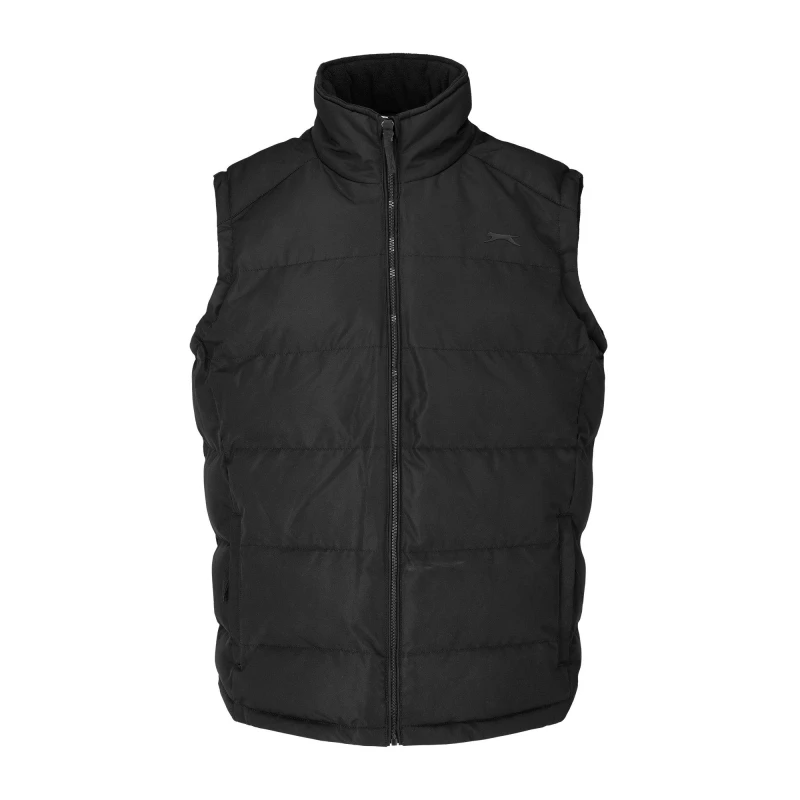 Image of Slazenger Mens Padded Water Resistant Gilet Black 09 male XS