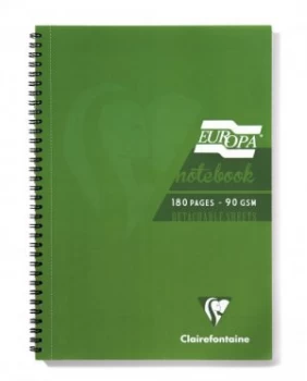 Image of Europa A5 Sidebound Notebook Green PK5