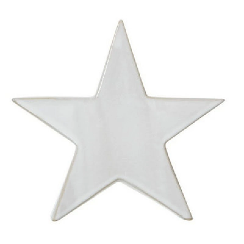 Image of Hill Interiors Large Standing Star Decoration - Ceramic - L5 X W20 X H19cm - White