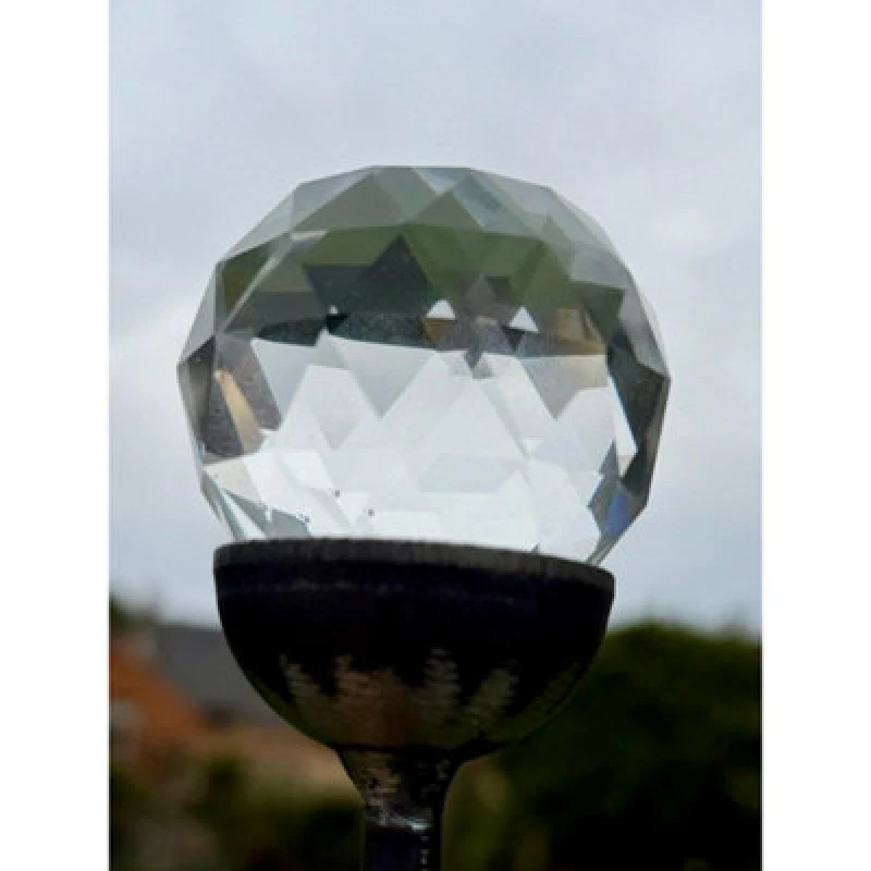 Image of Poppy Forge 4 Feet 50mm Prism Marble Pin Garden Art (Pack Of 3) - Bare Metal/ready To Rust