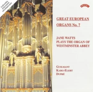 Image of Jane Watts Plays the Organ of Westminster Abbey by Jane Watts CD Album