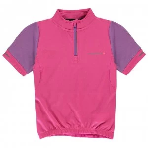 Image of Muddyfox Junior Girls Short Sleeve Cycle Jersey - Magenta/Berry