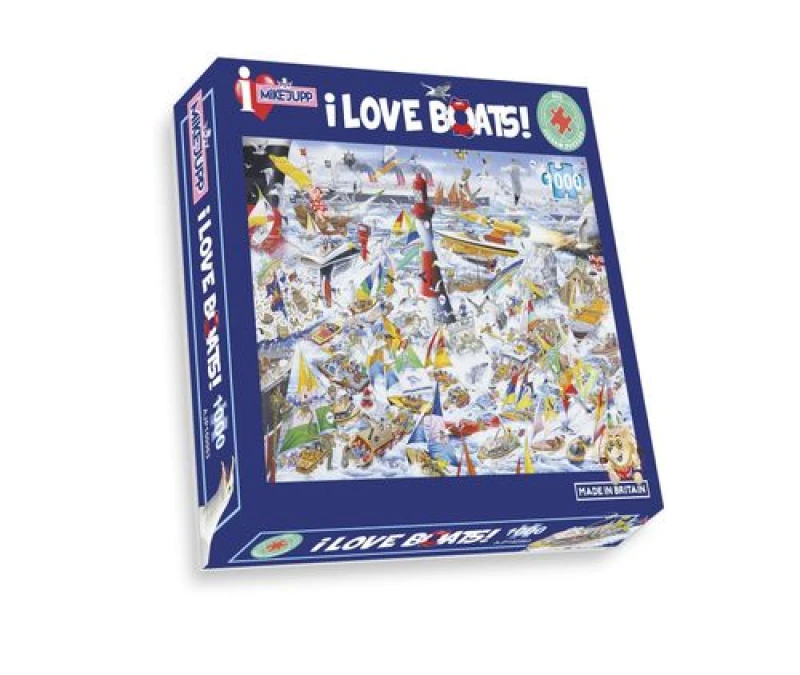 Image of Mike Jupp Mike Jupp I Love Boats 1000 Piece Jigsaw Puzzle