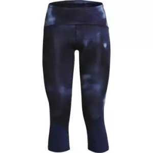 Image of Under Armour Fly Fast Print Tights Womens - Blue