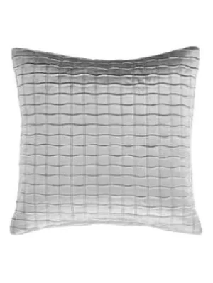 Image of Catherine Lansfield Catherine Lansfield Shimmer Crushed Velvet Pinsonic 45X45 Filled Cushion