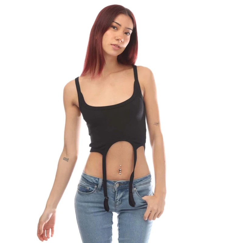 Image of Heron Preston Hooks Tank Top Black female 8