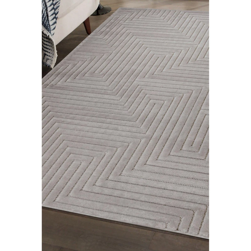 Image of Homemaker Malmo Maze Grey 160X230Cm Rug, Grey MALMAZGRE160230