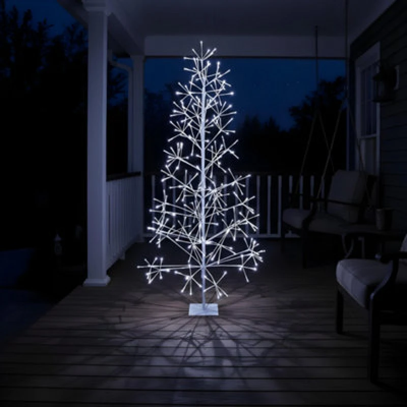 Image of Shatchi 3ft Prelit Twig Christmas Tree White Leds