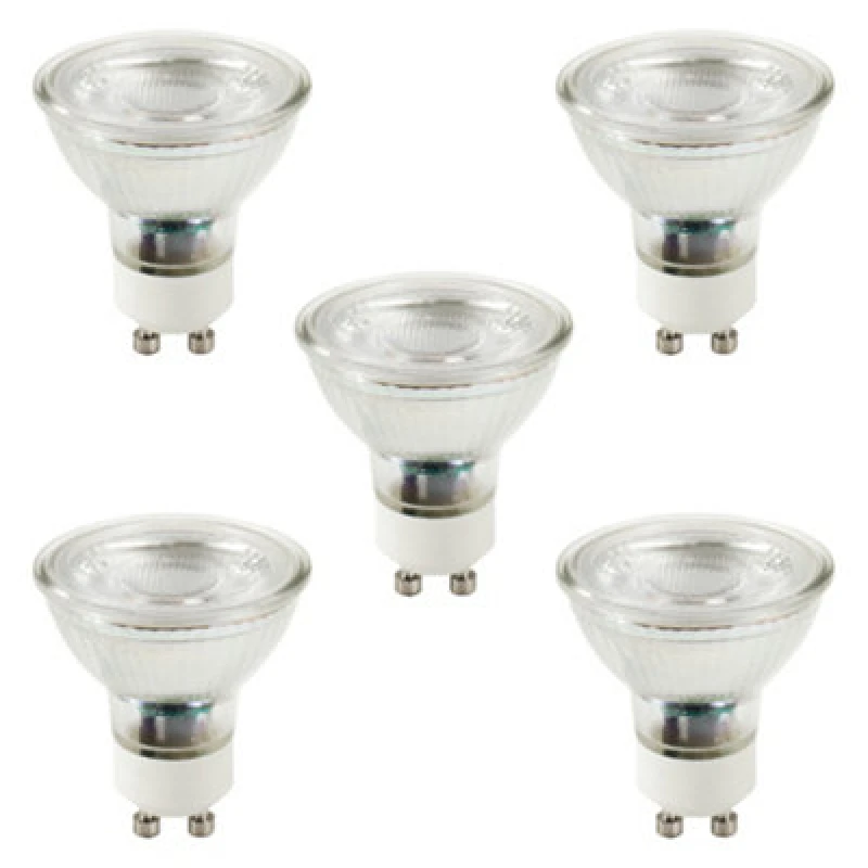 Image of Litecraft Gu10 5W Pack Of 5 Natural White LED Light Bulbs