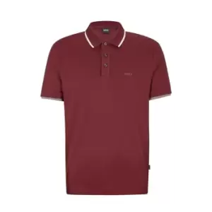 Image of Boss Boss Parlay 150 Polo Shirt Mens - Red