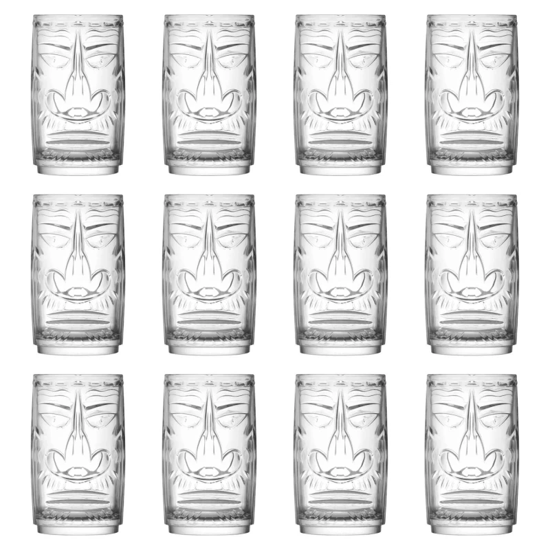 Image of RCR Crystal Tiki Sardinia Highball Glasses - 460ml - Pack of 12 in Clear Clear Unisex