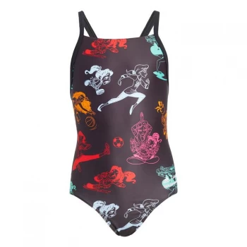 Image of adidas Disney Princess Swimsuit Kids - Black