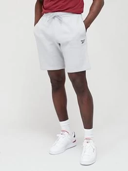 Image of Reebok Logo Shorts - Grey, Size S, Men