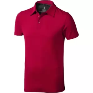 Image of Elevate Mens Markham Short Sleeve Polo (S) (Red)