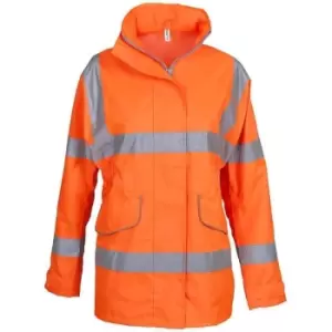 Image of Yoko Womens/Ladies Executive Hi-Vis Jacket (M) (Orange) - Orange