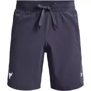 Image of Under Armour Project Rock Snap Shorts Mens - Purple