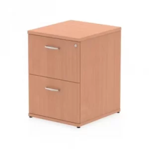 Image of Trexus 2 Drawer Filing Cabinet 500x600x800mm Beech Ref I000072
