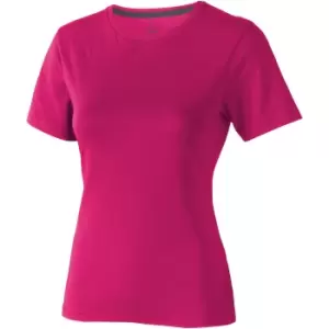 Image of Elevate Womens/Ladies Nanaimo Short Sleeve T-Shirt (XS) (Pink)