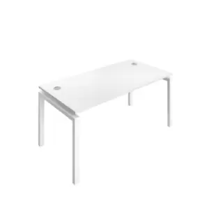 Image of Telescopic 1 Person Bench 1400 X 800 Cable Port White - White