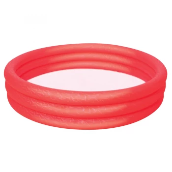 Image of Charles Bentley Bestway Inflatable 6ft Ring Paddling Pool Red