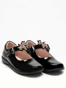 Image of Lelli Kelly Bliss Unicorn Dolly School Shoe - Black Patent, Size 2 Older