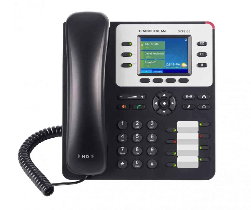 Image of Grandstream Networks GXP2130 v2 IP phone Black. Grey 3 lines TFT