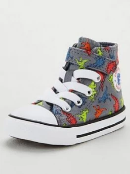 Image of Converse Chuck Taylor All Star Dinoverse Hi Tops - Grey