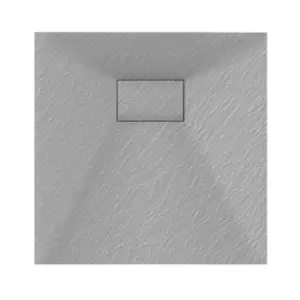 Image of Veloce Uno Square Shower Tray 800X800mm - Grey