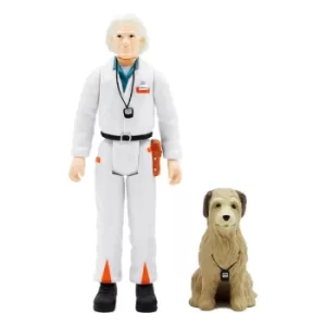 Image of Back To The Future ReAction Action Figure Doc Brown 10 cm