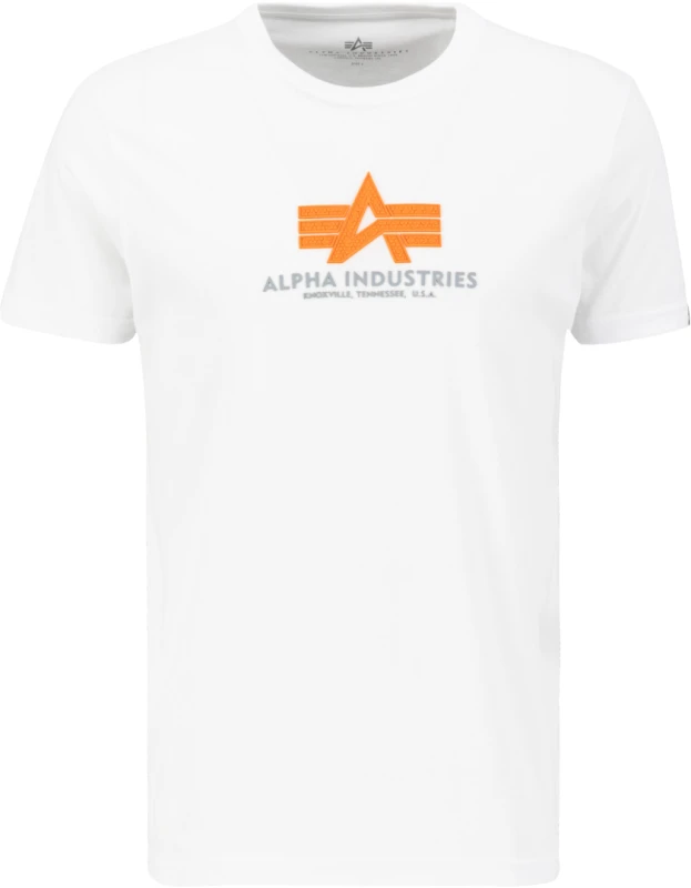Image of Alpha Industries Basic Rubber T-Shirt, white, Size S for Men