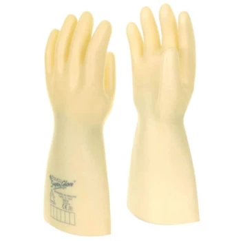 Image of Electrician Gauntlet Class 0 White - Size 10