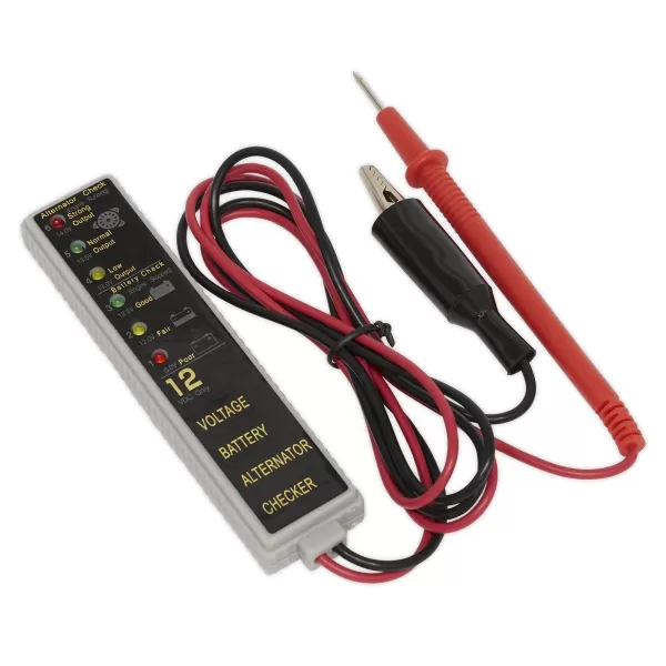 Image of Genuine SEALEY AK400 Battery/Alternator Tester 12V LED