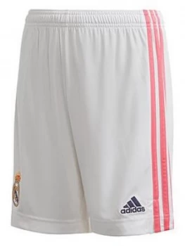 Image of Adidas Real Madrid Youth Home 2020/21 Short - White