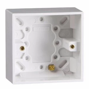 Image of KnightsBridge 1 Gang 35mm Single Surface Pattress Box with Earth Terminal