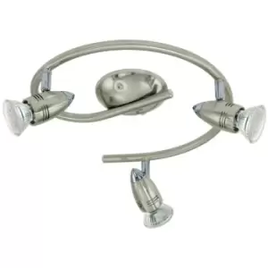 Image of Netlighting Magnum 3 Light Spotlight with Chrome and Satin Nickel Finish, GU10