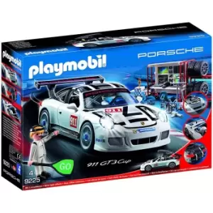 Image of Playmobil Porsche 911 Gt3 Cup With Racing Command Station 9225