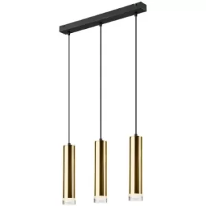 Image of Diego Bar Pendant Ceiling Light Gold, 3x E27