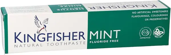 Image of Kingfisher Mint/Lemon Fluoride Toothpaste 100ml