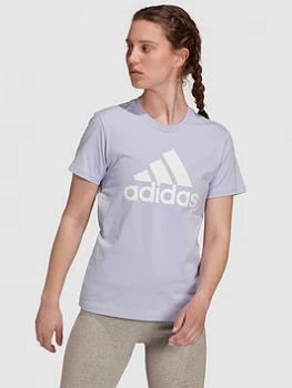 Image of adidas Essentials Big Logo Tee - Violet, Violet Size M Women